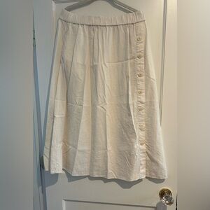 Madewell Linen midi skirt